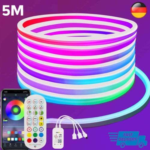 5M Neon LED Strip silicone RGB Flex led strip