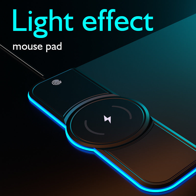 Colorful Wireless Charging Mouse Pad Fingerprint Touch Key