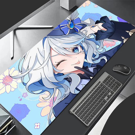 Gaming Mouse Pad Genshin Impact Furina Fashion New Multi-size HD Pc Mousepad keyboard pad Non-Slip Office Carpet Laptop Mice Pad