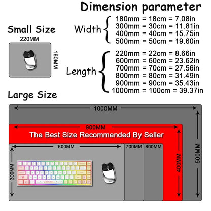 XXL Gray gaming mousemat large desk pad marble keyboard accessories, suitable for office and gamer washable non-slip fine seams