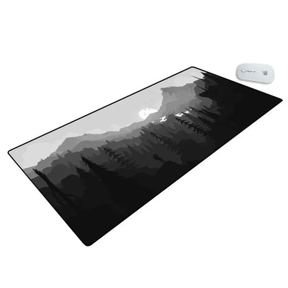 Mousepad black landscape non-slip mousepad